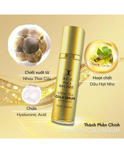 Hình Ảnh Age No More Stem Cell Gold Serum - Serum Tế Bào Gốc Nhau Thai Cừu, 2 hình ảnh - sieuthilamdep.com Hình Ảnh Age No More Stem Cell Gold Serum - Serum Tế Bào Gốc Nhau Thai Cừu, 2 hình ảnh - sieuthilamdep.com