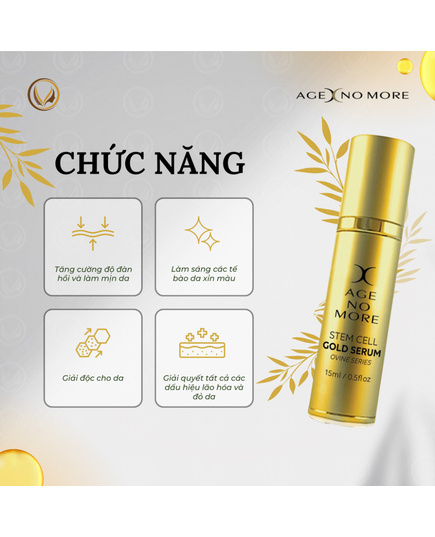 Hình Ảnh Age No More Stem Cell Gold Serum - Serum Tế Bào Gốc Nhau Thai Cừu, 3 hình ảnh - sieuthilamdep.com Hình Ảnh Age No More Stem Cell Gold Serum - Serum Tế Bào Gốc Nhau Thai Cừu, 3 hình ảnh - sieuthilamdep.com