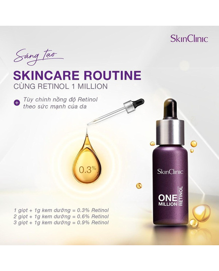 Hình Ảnh SkinClinic Retinol One Million - Serum Trẻ Hóa Da Toàn Diện, 2 hình ảnh - sieuthilamdep.com Hình Ảnh SkinClinic Retinol One Million - Serum Trẻ Hóa Da Toàn Diện, 2 hình ảnh - sieuthilamdep.com