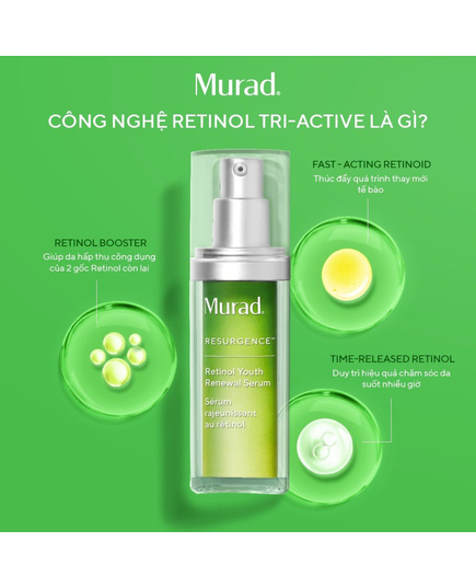 Hình Ảnh Murad Retinol Youth Renewal Serum - Serum Giảm Nếp Nhăn, 3 hình ảnh - sieuthilamdep.com Hình Ảnh Murad Retinol Youth Renewal Serum - Serum Giảm Nếp Nhăn, 3 hình ảnh - sieuthilamdep.com