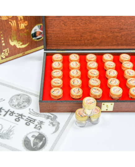 Hình Ảnh Viên Đông Trùng Hạ Thảo Hồng Sâm Hoàng Đế Kanghwa Royal Cordyceps Militaris Pill Gold Hộp Gỗ 30 Viên, 2 hình ảnh - sieuthilamdep.com