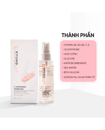 Hình Ảnh Kyung Lab C-Whitening Sparkling - Xịt Cấp Ẩm Dưỡng Trắng Da, 3 hình ảnh - sieuthilamdep.com