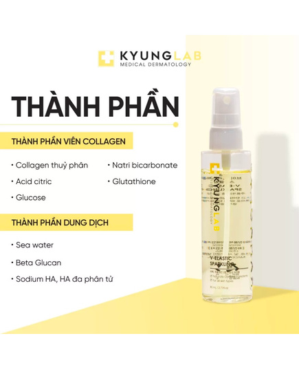 Hình Ảnh Kyung Lab V-Elastic Sparkling - Xịt Dưỡng Ẩm, Chống Lão Hoá Da, 2 hình ảnh - sieuthilamdep.com