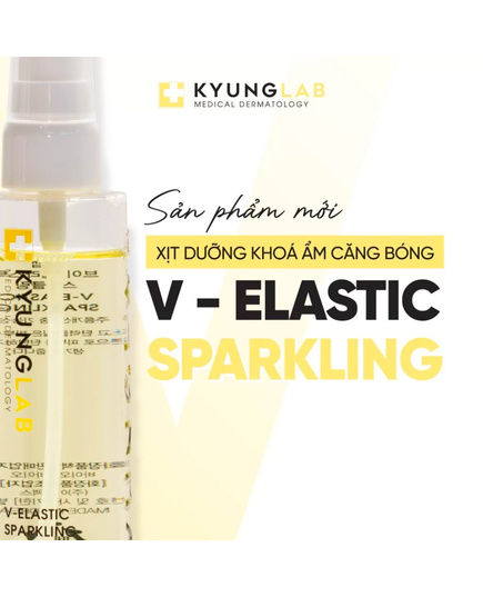 Hình Ảnh Kyung Lab V-Elastic Sparkling - Xịt Dưỡng Ẩm, Chống Lão Hoá Da, 3 hình ảnh - sieuthilamdep.com