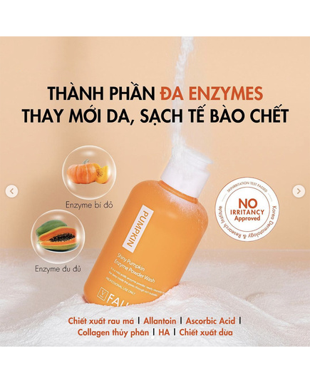 Hình Ảnh FAU Shiny Pumpkin Enzyme Powder Was - Bột Rửa Mặt Đa Enzymes Siêu Mịn, Sạch Sâu, 2 hình ảnh - sieuthilamdep.com Hình Ảnh FAU Shiny Pumpkin Enzyme Powder Was - Bột Rửa Mặt Đa Enzymes Siêu Mịn, Sạch Sâu, 2 hình ảnh - sieuthilamdep.com