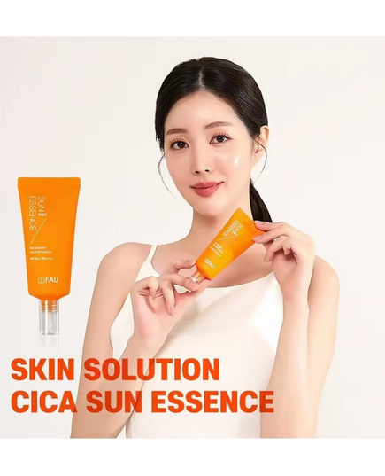 Hình Ảnh FAU Skin Solution Cica Sun Essence SPF50 PA++++ - Kem Chống Nắng Làm Dịu, Phục Hồi Da, 2 hình ảnh - sieuthilamdep.com