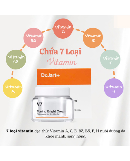 Hình Ảnh Dr.Jart+ V7 Toning Bright Cream - Kem Dưỡng Trắng Da Chính Hãng Hàn Quốc (50ml), Tùy Chọn: 50ml, 3 hình ảnh - sieuthilamdep.com Hình Ảnh Dr.Jart+ V7 Toning Bright Cream - Kem Dưỡng Trắng Da Chính Hãng Hàn Quốc (50ml), Tùy Chọn: 50ml, 3 hình ảnh - sieuthilamdep.com