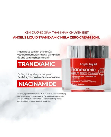 Hình Ảnh Angels Liquid Tranexamic Mela Zero Cream - Kem Dưỡng Giảm Thâm Nám, 2 hình ảnh - sieuthilamdep.com Hình Ảnh Angels Liquid Tranexamic Mela Zero Cream - Kem Dưỡng Giảm Thâm Nám, 2 hình ảnh - sieuthilamdep.com