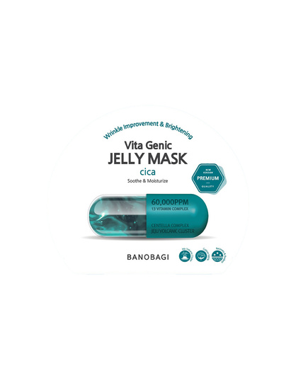 Hình Ảnh Mặt Nạ Sáng Da, Mờ Nếp Nhăn Banobagi Vita Genic Jelly Mask Cica Premium, Tùy Chọn: Cica - sieuthilamdep.com