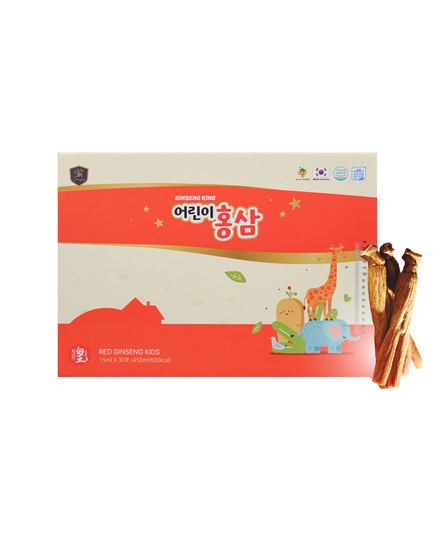 Hình Ảnh Nước Hồng Sâm Baby Ginseng King Korean Red Ginseng Kids (30 gói x 15ml) - sieuthilamdep.com