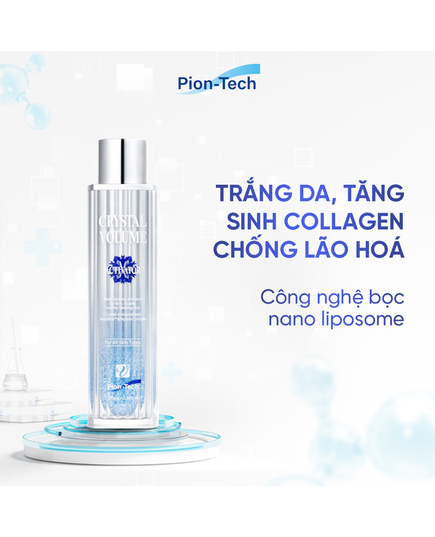 Hình Ảnh Pion-Tech Crystal Volume Activator For All Skin Types - Tinh Chất Dưỡng Trắng Kim Cương Xanh, 2 hình ảnh - sieuthilamdep.com