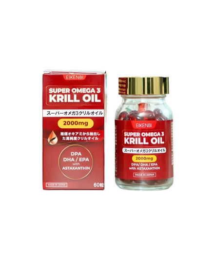 Hình Ảnh Viên Uống Dầu Nhuyễn Thể Eikenbi Super Omega 3 Krill Oil 2000mg - sieuthilamdep.com