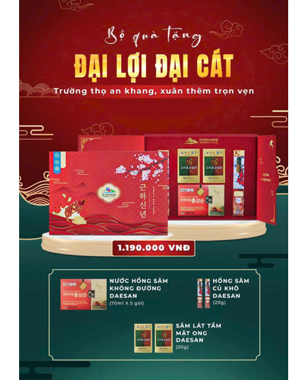 Hình Ảnh Bộ Quà Tặng Tết Daesan 2025 - Đại Lợi Đại Cát, 2 hình ảnh - sieuthilamdep.com