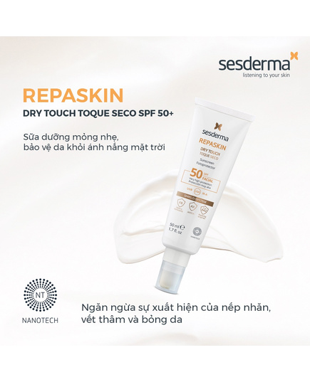 Hình Ảnh Sesderma Repaskin Dry Touch Toque Seco SPF50+ - Kem Chống Nắng Cho Da Khô Và Da Thường, 2 hình ảnh - sieuthilamdep.com Hình Ảnh Sesderma Repaskin Dry Touch Toque Seco SPF50+ - Kem Chống Nắng Cho Da Khô Và Da Thường, 2 hình ảnh - sieuthilamdep.com