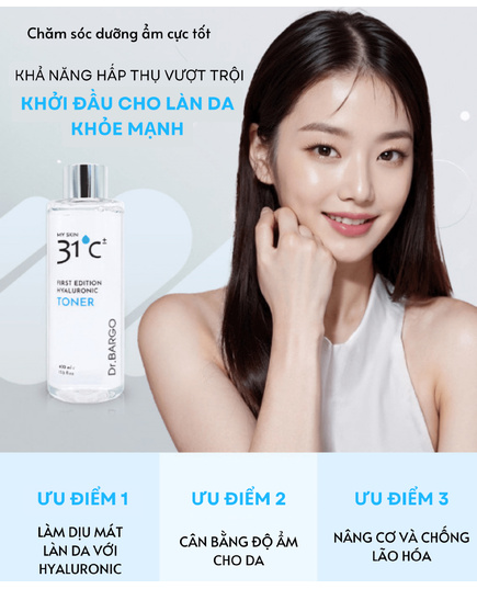 Hình Ảnh Dr.Bargo My Skin 31°C Toner - Nước Hoa Hồng Từ Hàn Quốc, 2 hình ảnh - sieuthilamdep.com