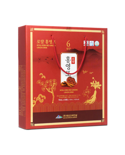 Hình Ảnh Nước Hồng Sâm Linh Chi Daesan Royal Korea Red Ginseng Lingzhi Drink (30 gói x 70ml), 3 hình ảnh - sieuthilamdep.com