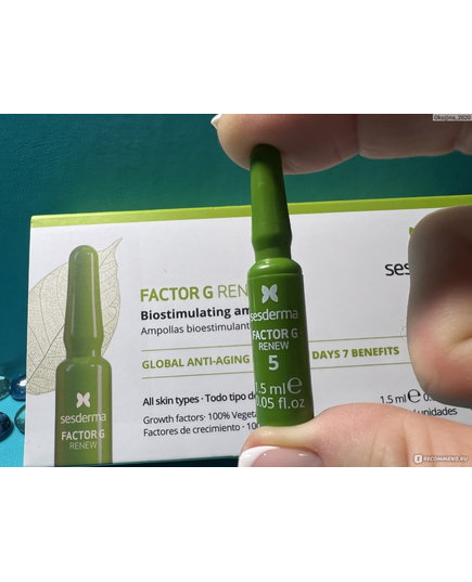 Hình Ảnh Sesderma Factor G Renew Biostimulating Ampoules - Tinh Chất Kích Thích Sinh Học Tái Tạo Da, 3 hình ảnh - sieuthilamdep.com