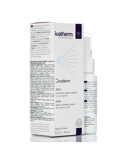 Hình Ảnh Xịt Tái Tạo Da Và Ngăn Ngừa Sẹo Ivatherm Cicaderm Spray - sieuthilamdep.com