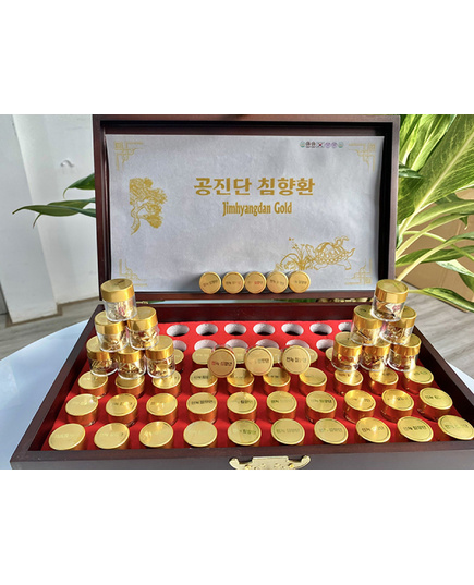 Hình Ảnh An Cung Trầm Hương Jimhyangdan Gold Hộp Gỗ 60 Viên, 3 hình ảnh - sieuthilamdep.com