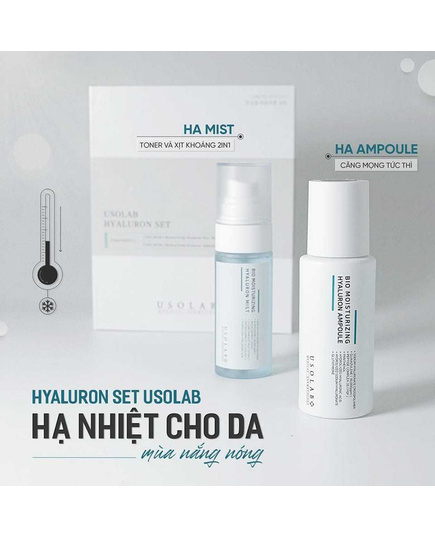 Hình Ảnh Usolab Set HA Ampoule + HA Mist - Bộ Sản Phẩm Cấp Ẩm, Dưỡng Da, 2 hình ảnh - sieuthilamdep.com Hình Ảnh Usolab Set HA Ampoule + HA Mist - Bộ Sản Phẩm Cấp Ẩm, Dưỡng Da, 2 hình ảnh - sieuthilamdep.com