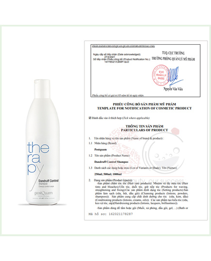 Hình Ảnh PostQuam Therapy Dandruff Control Shampoo - Dầu Gội Giảm Gàu Nặng, Tiêu Sừng, Giảm Ngứa (500ml), Tùy Chọn: 500ml, 2 hình ảnh - sieuthilamdep.com Hình Ảnh PostQuam Therapy Dandruff Control Shampoo - Dầu Gội Giảm Gàu Nặng, Tiêu Sừng, Giảm Ngứa (500ml), Tùy Chọn: 500ml, 2 hình ảnh - sieuthilamdep.com