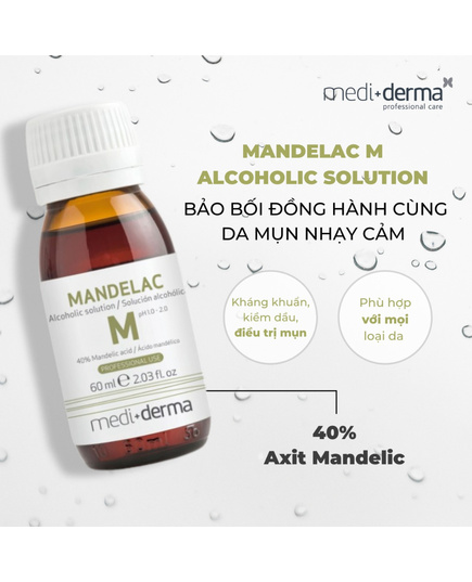Hình Ảnh Mediderma Mandelac M Alcoholic Solution - Dung Dịch Peel Giảm Mụn, Bã Nhờn Và Mờ Sắc Tố, 2 hình ảnh - sieuthilamdep.com Hình Ảnh Mediderma Mandelac M Alcoholic Solution - Dung Dịch Peel Giảm Mụn, Bã Nhờn Và Mờ Sắc Tố, 2 hình ảnh - sieuthilamdep.com