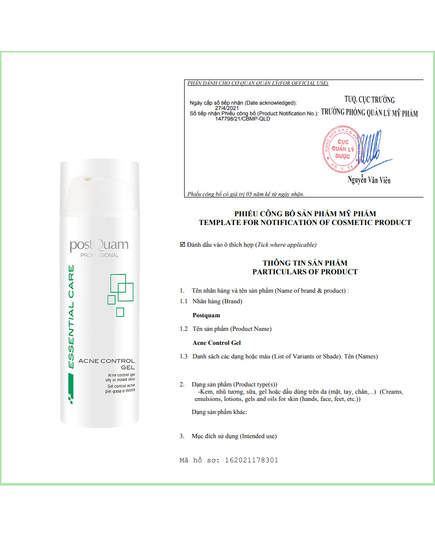 Hình Ảnh PostQuam Acne Control Gel - Gel Dưỡng Kiểm Soát Và Giảm Mụn, 2 hình ảnh - sieuthilamdep.com Hình Ảnh PostQuam Acne Control Gel - Gel Dưỡng Kiểm Soát Và Giảm Mụn, 2 hình ảnh - sieuthilamdep.com