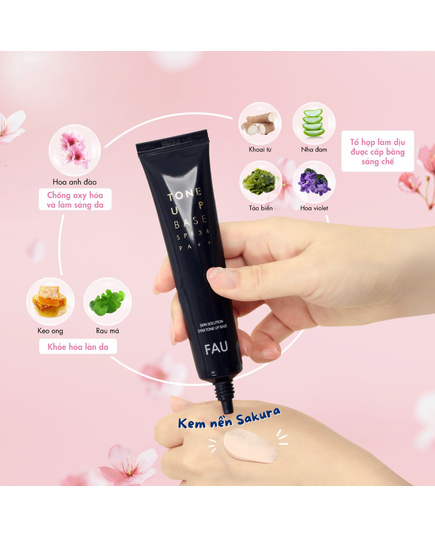Hình Ảnh FAU Tone Up Base SPF34 PA++ - Kem Nền Chống Nắng Che Khuyết Điểm, 3 hình ảnh - sieuthilamdep.com Hình Ảnh FAU Tone Up Base SPF34 PA++ - Kem Nền Chống Nắng Che Khuyết Điểm, 3 hình ảnh - sieuthilamdep.com
