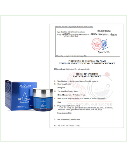 Hình Ảnh PostQuam Retinol intensive A + C Retinol Cream - Kem Trắng Da Mờ Nám, 2 hình ảnh - sieuthilamdep.com