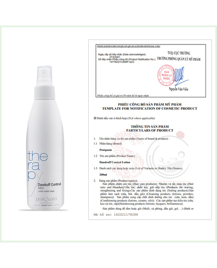 Hình Ảnh PostQuam Therapy Dandruff Control Lotion - Lotion Giảm Gàu Nặng, Tiêu Sừng Chống Ngứa, 2 hình ảnh - sieuthilamdep.com Hình Ảnh PostQuam Therapy Dandruff Control Lotion - Lotion Giảm Gàu Nặng, Tiêu Sừng Chống Ngứa, 2 hình ảnh - sieuthilamdep.com