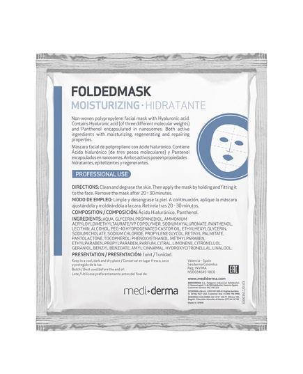 Hình Ảnh Mặt Nạ Dưỡng Ẩm Và Làm Dịu Da Mediderma Folded Mask Moisturising Hidratante - sieuthilamdep.com