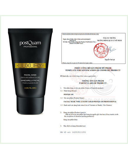 Hình Ảnh PostQuam Luxury Gold Facial Mask - Mặt Nạ Giảm Nếp Nhăn, Sáng Da, 2 hình ảnh - sieuthilamdep.com Hình Ảnh PostQuam Luxury Gold Facial Mask - Mặt Nạ Giảm Nếp Nhăn, Sáng Da, 2 hình ảnh - sieuthilamdep.com