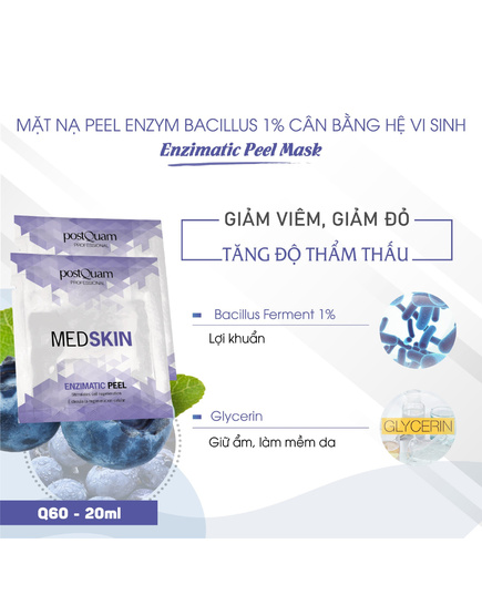 Hình Ảnh PostQuam Medskin Enzimatic Peel Mask - Mặt Nạ Peel Da Cân Bằng Hệ Vi Sinh, Tùy Chọn: 20ml, 2 hình ảnh - sieuthilamdep.com Hình Ảnh PostQuam Medskin Enzimatic Peel Mask - Mặt Nạ Peel Da Cân Bằng Hệ Vi Sinh, Tùy Chọn: 20ml, 2 hình ảnh - sieuthilamdep.com