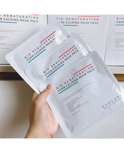 Hình Ảnh Usolab Renaturation PDRN Calming Mask Pack - Mặt Nạ Tế Bào Gốc Làm Dịu, Phục Hồi Da, 2 hình ảnh - sieuthilamdep.com