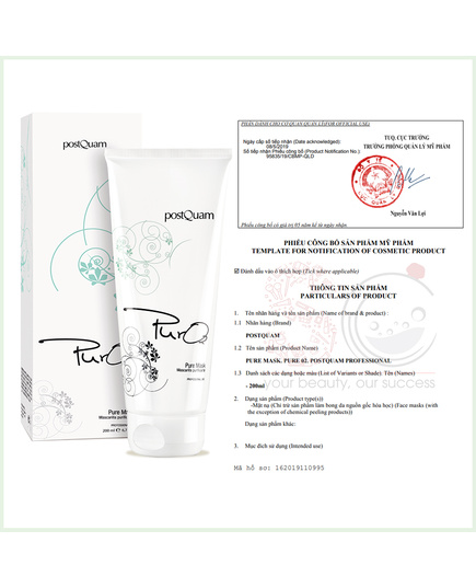 Hình Ảnh PostQuam Pure Mask - Mặt Nạ Giảm Mụn, Điều Tiết Dầu, 2 hình ảnh - sieuthilamdep.com