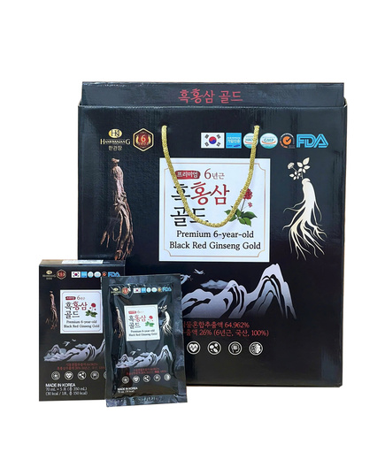 Hình Ảnh Nước Hắc Hồng Sâm HankwanjanG Premium 6-Year-Old Black Red Ginseng Gold (30 Gói x 70ml), 3 hình ảnh - sieuthilamdep.com Hình Ảnh Nước Hắc Hồng Sâm HankwanjanG Premium 6-Year-Old Black Red Ginseng Gold (30 Gói x 70ml), 3 hình ảnh - sieuthilamdep.com