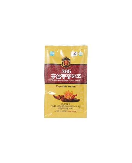 Hình Ảnh Nước Hồng Sâm Đông Trùng Hạ Thảo Hansusam Vegetable Worms Red Ginseng Dong Chung Ha Cho (20 gói x 70ml), Tùy Chọn: 20 Gói x 70ml, 4 hình ảnh - sieuthilamdep.com