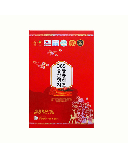 Hình Ảnh Nước Hồng Sâm Linh Chi Đông Trùng Hạ Thảo 365 Hàn Quốc (60 Gói x 50ml), 5 hình ảnh - sieuthilamdep.com