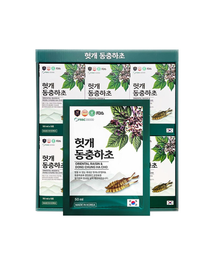Hình Ảnh Nước Mát Gan Đông Trùng Ginseng King Oriental Raisin & Dong Chung Ha Cho, 2 hình ảnh - sieuthilamdep.com