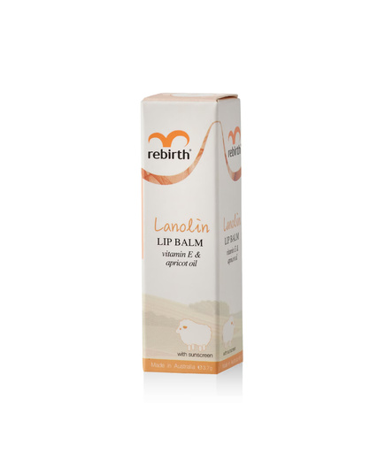 Hình Ảnh Rebirth Lanolin Lip Balm Vitamin E & Apricot Oil - Son Dưỡng Môi Chống Nắng Nhau Thai Cừu Và Vitamin E, 2 hình ảnh - sieuthilamdep.com Hình Ảnh Rebirth Lanolin Lip Balm Vitamin E & Apricot Oil - Son Dưỡng Môi Chống Nắng Nhau Thai Cừu Và Vitamin E, 2 hình ảnh - sieuthilamdep.com