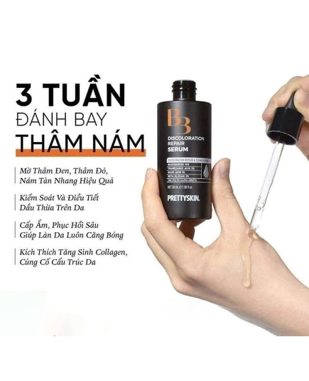 Hình Ảnh Pretty Skin B3 Discoloration Repair Serum - Tinh Chất Dưỡng Trắng Da Da, Mờ Thâm Nám, 4 hình ảnh - sieuthilamdep.com