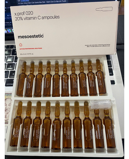 Hình Ảnh Mesoestetic X.Prof 020 20% Vitamin C Ampoules - Tinh Chất Dưỡng Trắng Da, 4 hình ảnh - sieuthilamdep.com Hình Ảnh Mesoestetic X.Prof 020 20% Vitamin C Ampoules - Tinh Chất Dưỡng Trắng Da, 4 hình ảnh - sieuthilamdep.com