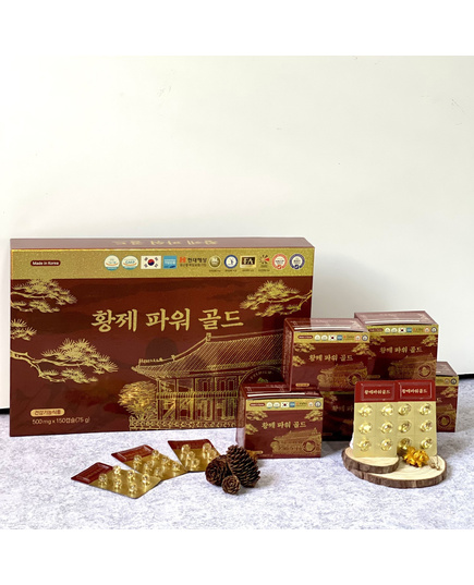 Hình Ảnh Tinh Dầu Thông Đỏ Chính Phủ Hwangje Power Gold Hàn Quốc 150 Viên, 6 hình ảnh - sieuthilamdep.com