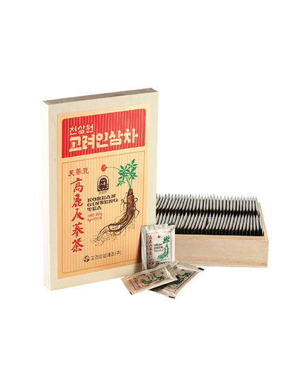 Hình Ảnh Trà Hồng Sâm Korean Ginseng Tea Hàn Quốc Hộp Gỗ 100 Gói - sieuthilamdep.com