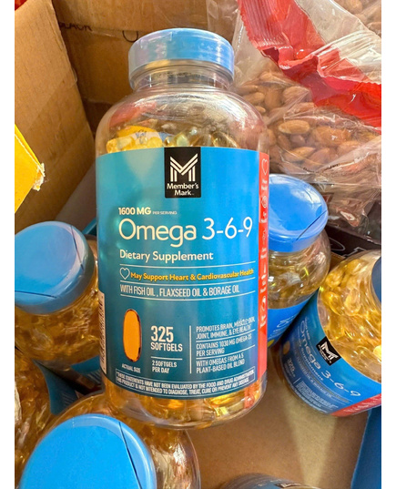 Hình Ảnh Viên Uống Hỗ Trợ Tim Mạch Omega 3-6-9 Supports Heart Health Dietary Supplement, 2 hình ảnh - sieuthilamdep.com