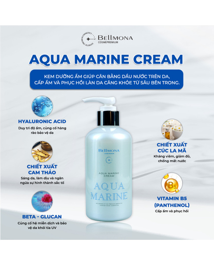 Hình Ảnh Bellmona Aqua Marine Cream - Kem Dưỡng Ẩm Cấp Nước, 2 hình ảnh - sieuthilamdep.com