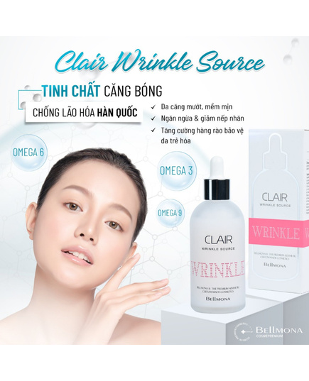 Hình Ảnh Bellmona Clair Wrinkle Source - Tinh Chất Cấp Ẩm, Mờ Nếp Nhăn, 2 hình ảnh - sieuthilamdep.com