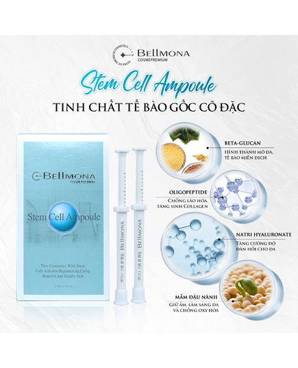 Hình Ảnh Bellmona Stem Cell Ampoule - Tế Bào Gốc Phục Hồi, Tái Tạo Da, 2 hình ảnh - sieuthilamdep.com