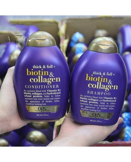 Hình Ảnh OGX Thick-Full Biotin - Collagen - Bộ Dầu Gội Và Dầu Xả (385ml), Tùy Chọn: 385ml, 3 hình ảnh - sieuthilamdep.com Hình Ảnh OGX Thick-Full Biotin - Collagen - Bộ Dầu Gội Và Dầu Xả (385ml), Tùy Chọn: 385ml, 3 hình ảnh - sieuthilamdep.com