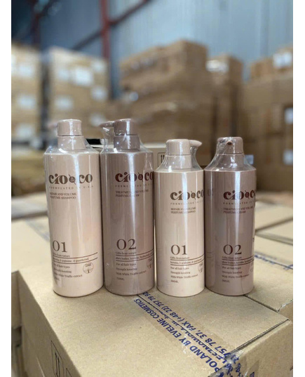Hình Ảnh CioCo Repair And Volume Perfume - Bộ Dầu Gội Xả Phục Hồi Và Mọc Tóc (500ml), Tùy Chọn: Set 500ml, 5 hình ảnh - sieuthilamdep.com